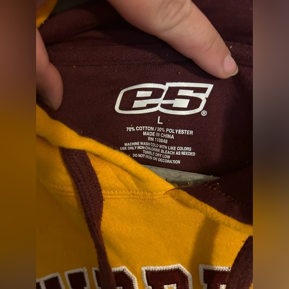 CMU Chippewas Embroidered Hoodie (Unisex) - Picture 4 of 4